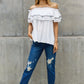 Off The Shoulder Ruffle Blouse