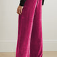 Loose Fit High Waist Long Pants with Pockets