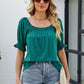 Short Flounce Sleeve Top