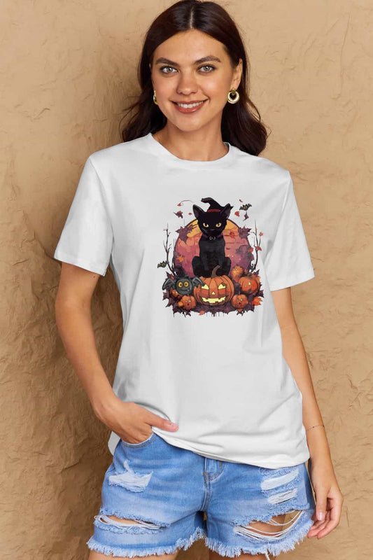 Halloween Theme Graphic T-Shirt