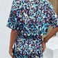 Printed Round Neck Half Sleeve Top and Shorts Set