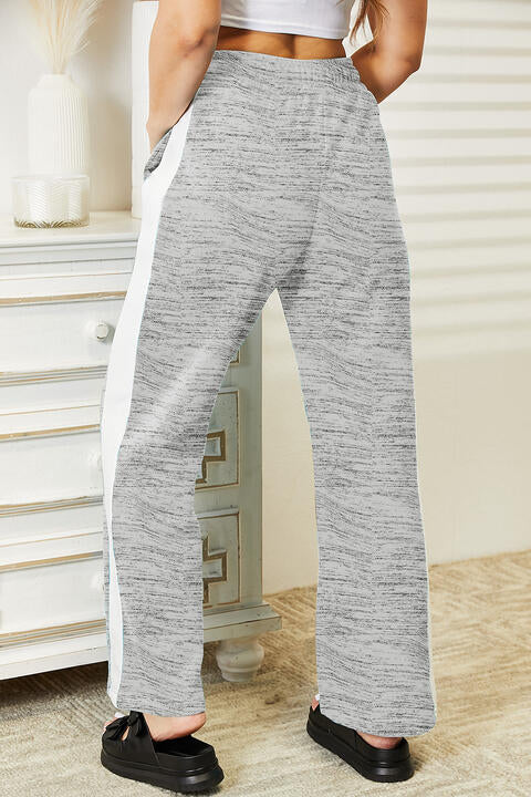 Side Stripe Drawstring Pants