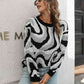 Round Neck Dropped Shoulder Sweater