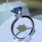 1 Carat Moissanite 6-Prong Solitaire Ring