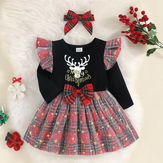MERRY CHRISTMAS Reindeer Graphic Dress