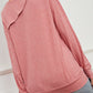 Asymmetrical Round Neck Buttoned Dropped Shoulder Tee