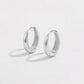 925 Sterling Silver Huggie Earrings