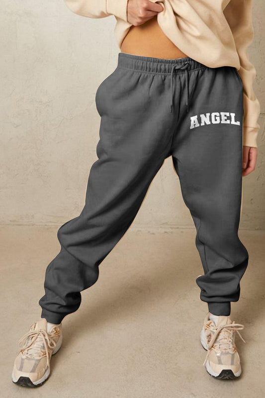 Angel Graphic Long Sweatpants