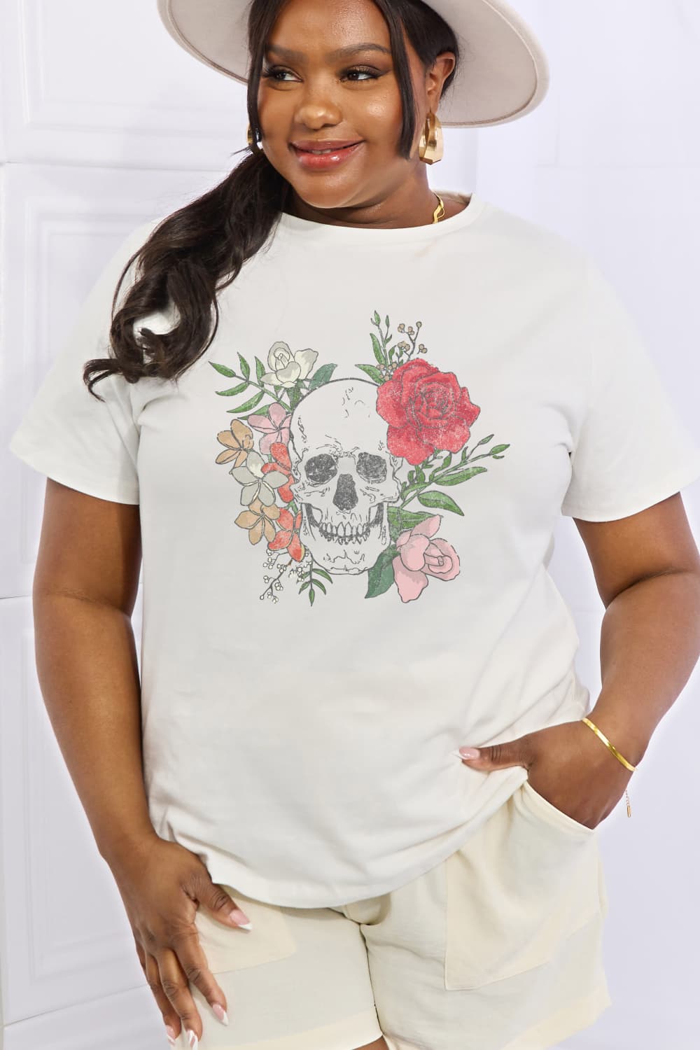 Skull Graphic Cotton Tee