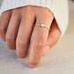 925 Sterling Silver Inlaid Zircon Heart Ring