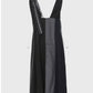Contrast Pleated Zip-Back Pinafore Dress
