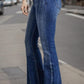 Plus Size High Waist Flare Jeans