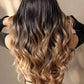 13*2" Lace Front Wigs Synthetic Long Wave 26" 150% Density