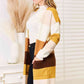 Color Block Dropped Shoulder Cardigan