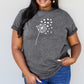 Dandelion Heart Graphic Cotton T-Shirt