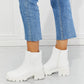 Lug Sole Chelsea Boots in White