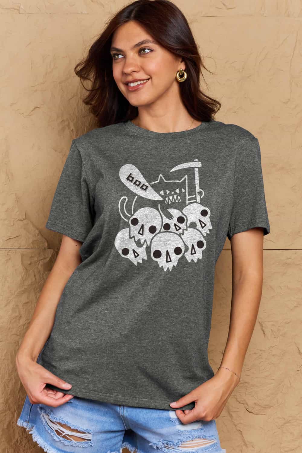 Graphic BOO Cotton T-Shirt