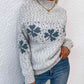 Four Leaf Clover Mock Neck Sweater