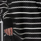 Striped V-Neck Sweater Dress