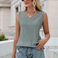 Eyelet V-Neck Tank