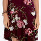 Floral Round Neck Short Sleeve Dress