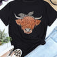 Animal Graphic Round Neck T-Shirt
