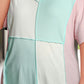 Plus Size Color Block V-Neck Top