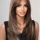 13*1" Full-Machine Wigs Synthetic Long Straight 22"