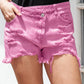 Asymmetrical Distressed Denim Shorts