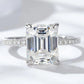 5 Carat Moissanite Side Stone Ring