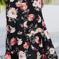 Plus Size Floral High-Rise Skirt