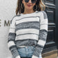 Two-Tone Slit Sweater