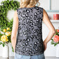 Leopard Round Neck Tank