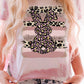Leopard Bunny Graphic Long Sleeve Top