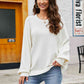 Round Neck  Long Sleeve Sweater