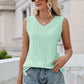 Eyelet V-Neck Tank