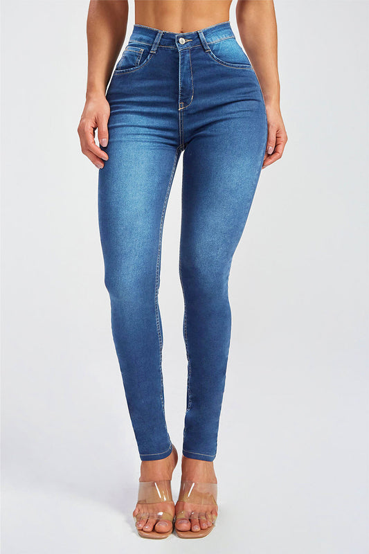Buttoned Skinny Jeans